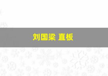 刘国梁 直板